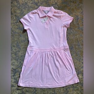 NEW Brooks Brothers Girls Polo Dress Size XL Pink